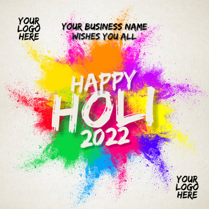 Happy Holi 2021 Template Postermywall