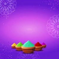 happy holi Instagram Post template