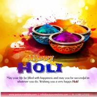 Happy Holi Message Instagram template