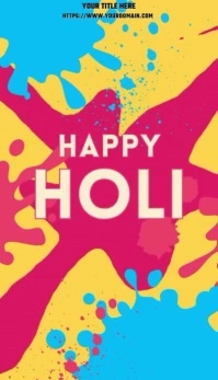 Happy holi Besigheidskaart template