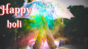 黑色 happy holi YouTube-miniature Template