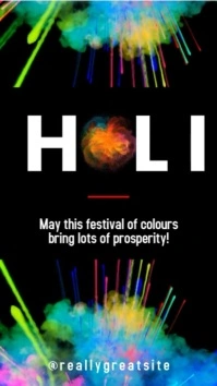 Happy Holi Instagram Story template