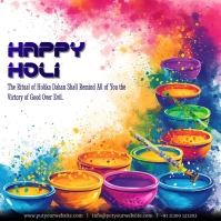 HAPPY HOLI Instagram Post template