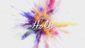 happy holi Ekran reklamowy (16:9) template
