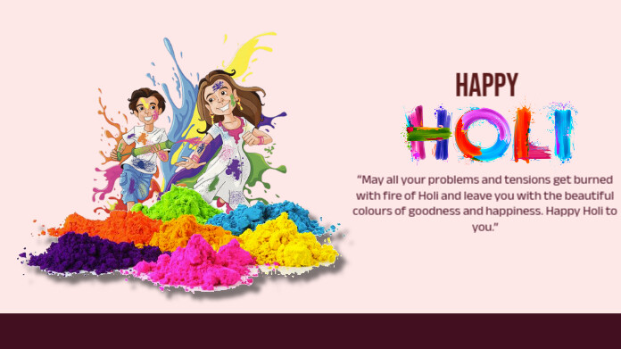 happy holi Post sa Twitter template