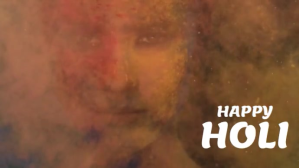 happy holi Digitalt display (16:9) template