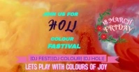 happy holi Facebook Shared Image template