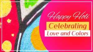 Red Happy Holi Graphics Editable YouTube Thumbnail 2025 YouTube Thumbnail Template