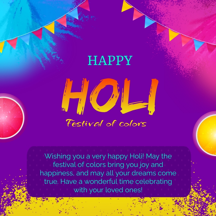 Happy Holi Template | PosterMyWall