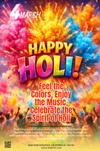 Happy Holi Tumblr Graphic template