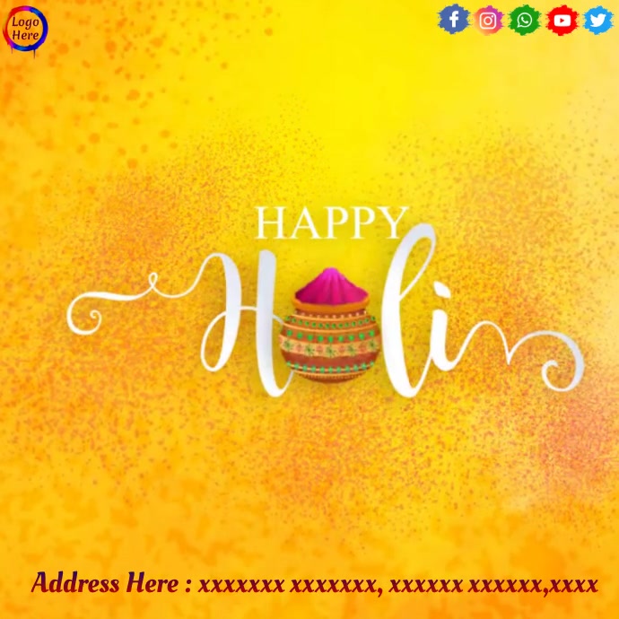 Copy of Happy Holi wishes Template | PosterMyWall