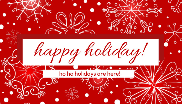Happy Holiday Blog Header Template | PosterMyWall