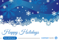 happy holiday card printable stationary Chris A6 template