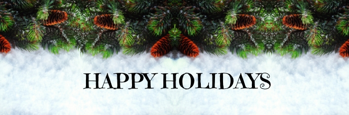 Happy Holidays , Christmas holidays Email Header template