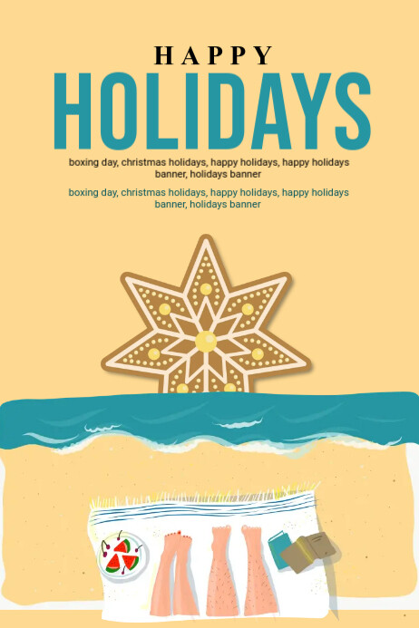 Happy Holidays Banner Template | PosterMyWall