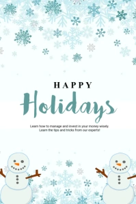 Happy Holidays Banner Template