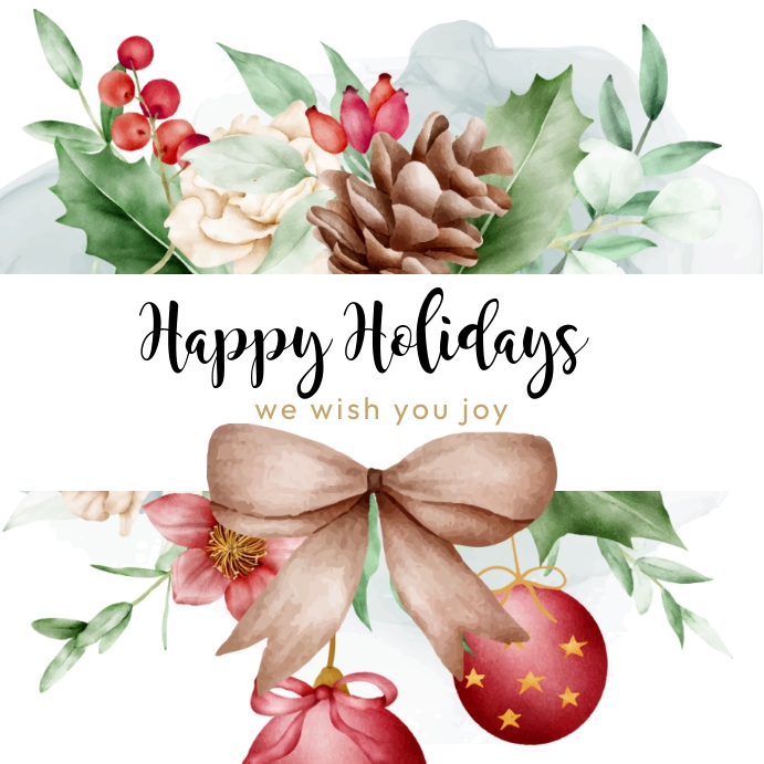 Happy Holidays Card Template | PosterMyWall