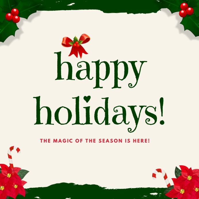 Copy of Happy Holidays Card Templates PosterMyWall