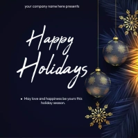 happy holidays Instagram Post template