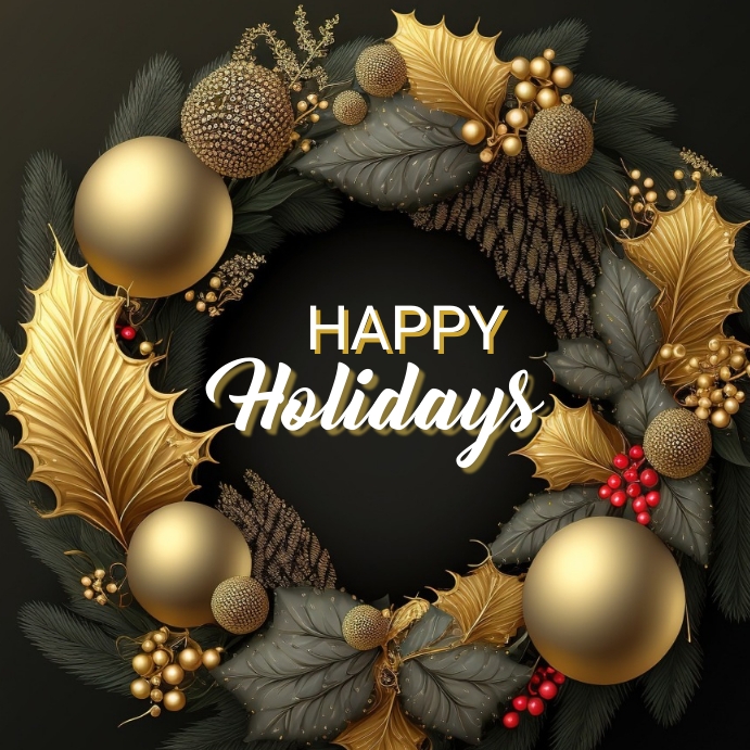HAPPY HOLIDAYS Template PosterMyWall HAPPY HOLIDAYS Template PosterMyWall