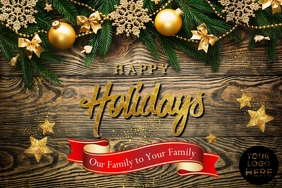 Happy Holidays Poster template