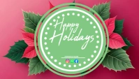 Happy Holidays Free Horizontal Banner Intestazione blog template