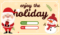 Happy Holidays Gift Tags template