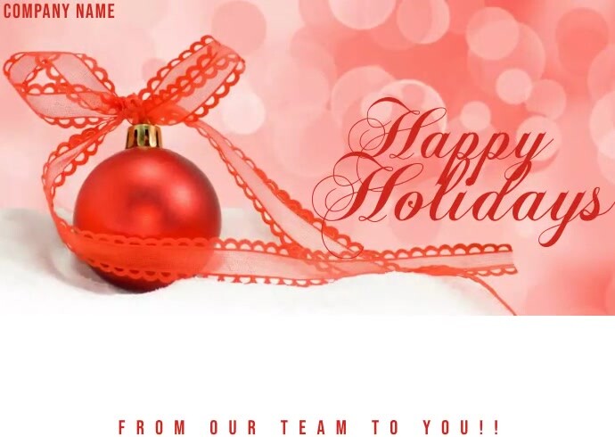 Happy Holidays Poster Template PosterMyWall