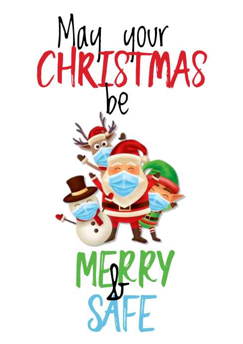 HAPPY HOLIDAYS SANTA MASK FLYER TEMPLATE | PosterMyWall