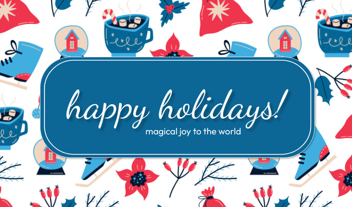 Happy Holidays Tag Template | PosterMyWall