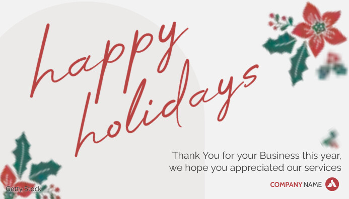 happy holidays thank you card Template | PosterMyWall Happy holidays thank you card Template | PosterMyWall
