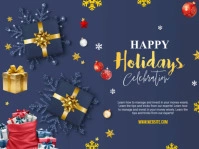 Happy Holidays Yard Sing Tuinbord template