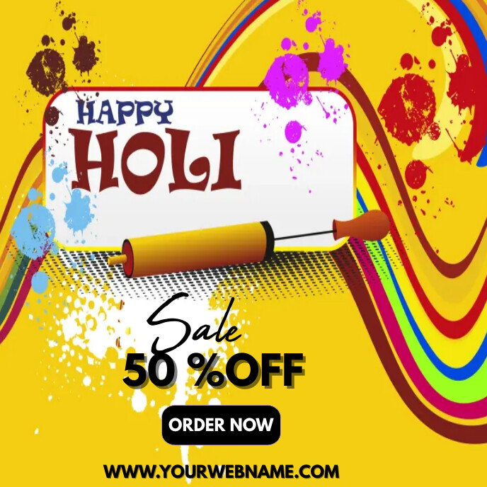 Happy Holl Sale 50 % off Template | PosterMyWall
