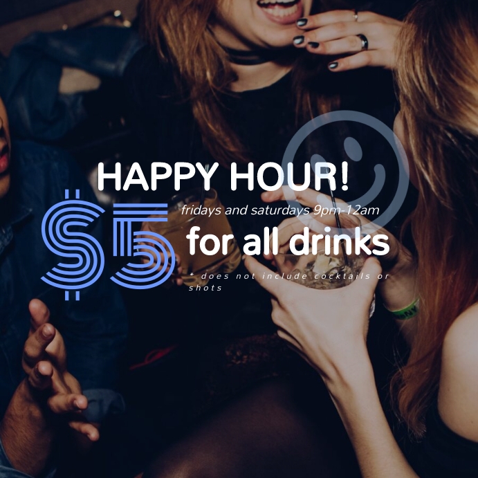 Happy Hour, Bar Flyer Template PosterMyWall