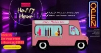 happy hour, restaurant, catering, food truck, ads, mobile, bar, venta comida template