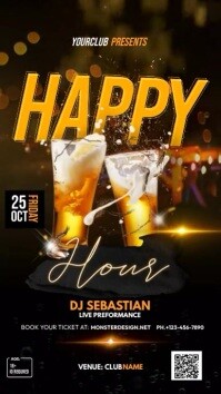 Happy Hour Ads Instagram Story template