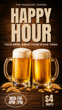 Sort Happy Hour Promotion История на Instagram Template