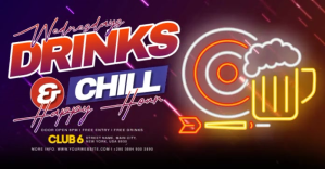 Happy Hour Banner ภาพที่แชร์บน Facebook template