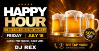 Happy Hour Banner Facebook 共享图片 template