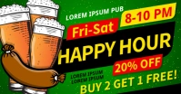 HAPPY HOUR BANNER Facebook Shared Image template