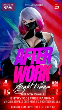 happy hour beer party, Historia de Instagram template