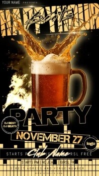 Negro Party Event เรื่องราวบน Instagram Template