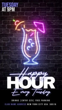 Happy Hour Club Instagram 快拍 template