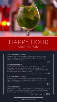 5 190 Free Printable Drink Menu Template Customizable