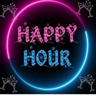 Happy hour Logo template
