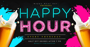 Happy Hour Ibinahaging Larawan sa Facebook template