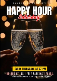 Happy hour A6 template