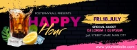 happy hour Facebook Cover Photo template