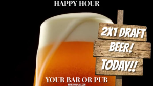 HAPPY HOUR Digitale display (16:9) template