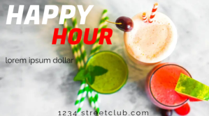 happy hour Præsentation (16:9) template